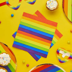 Rainbow Paper Napkins 16pk. - Pretty Day