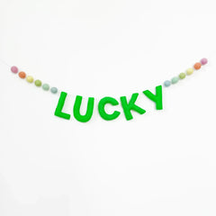 St. Patrick's Lucky Wool Banner