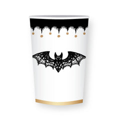Elegant Bat Halloween Cups 8pk - Pretty Day