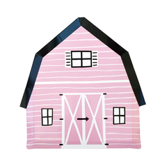 Jollity & Co. + Daydream Society - On the Farm Large Pink Plates - Pretty Day
