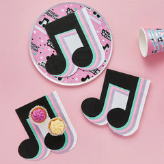 Hootyballoo by Club Green - Musical Note Paper Napkin 16 Pack - Pretty Day