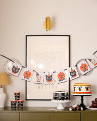 Vintage Characters Halloween Banner