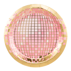 Disco Ball Paper Plate 8pk. - Pretty Day