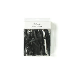 Graduation Black and Silver Tassel Banner - Pretty Day
