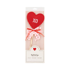 Valentines Puffy Felt Heart Wand - Pretty Day
