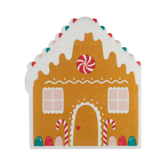 Gingerbread House Shaped Napkin 24pk. - Pretty Day
