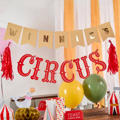 Circus Party Customizable Banner 2m - Pretty Day
