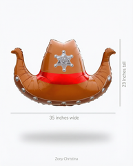Sheriff Hat Foil Balloon