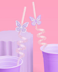Butterfly Straws - 16 reusable straws