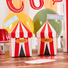 Circus Tent Customizable Party Boxes 4pk. - Pretty Day