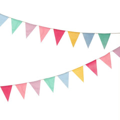 Rainbow Pennant Flag Bunting Garland