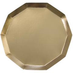 Gold Premium Dinner Plates - 8pk - Pretty Day