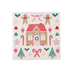 Sweet Gingerbread Napkins Large 20pk. - Pretty Day