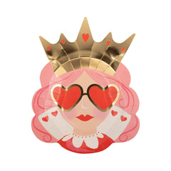 Queen of Hearts Valentines Plate 8pk. - Pretty Day