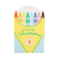 Crayon Box Shaped Dinner Napkin 24pk.