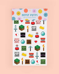 Pixel Mining Temporary Tattoos - Pretty Day