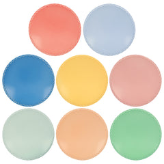 Mixed Wavy Line Dinner Plates - 8 - Pretty Day