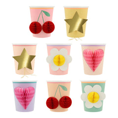 Happy Icon Cups - 8 pk - Pretty Day