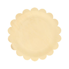 Small Wooden Scalloped Plates - Pretty Day