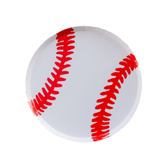 Good Sport Baseball Plates Small 8 Pk. - Pretty Day