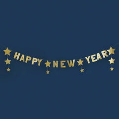 Gold 'Happy New Year Banner 2M - Pretty Day