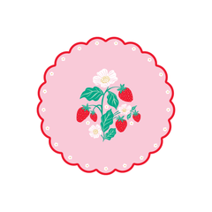 Sweet Strawberry Plates Small 8pk.