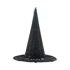 Natural Rattan Witch Hat - 15"