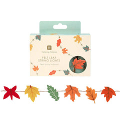 Fall Felt Leaf String Lights 2m