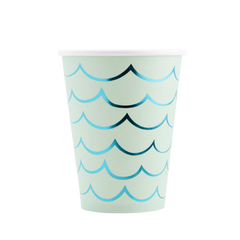 Mermaid Tail Paper Party Cups 8pk. - Pretty Day