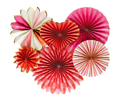 My Mind’s Eye - VAL1001 - Heart You Paper Fan Set - Pretty Day