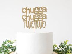 Train 2nd Birthday Decorations, Chugga Chugga Two Two Cake Topper, Chugga Chugga Choo Choo Birthday Decor, Train Decorations, Party - Pretty Day