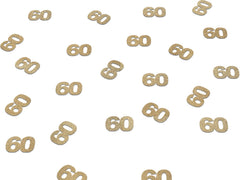 60th Birthday Decorations, Glitter Paper 60 Confetti, 60 & Sensational Decor, Party Supplies Sixty Man Woman, Gold, Rose Gold, Anniversary - Pretty Day