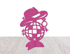 Disco Cowgirl Themed Bachelorette Decorations, Table Centerpieces, Tabletop Decor, Last Rodeo Bach Party Supplies, Hot Pink, Silver, Black - Pretty Day