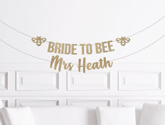 Bee Bridal Shower Banner, Bride to Bee Sign, Bumblebee Decorations, Decor, She Found Her Honey, honeybee - Pretty Day