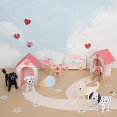 Dog Valentine Cards (x 12) S9108 - Pretty Day