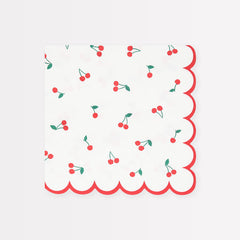 Cherry Pattern Napkins Large 16pk. - Pretty Day
