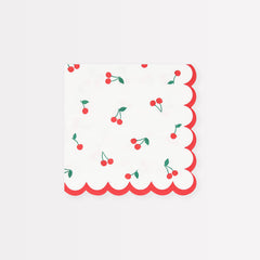 Cherry Pattern Napkins Small 16pk. - Pretty Day