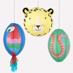 Jungle Jamboree Lanterns 3pk.