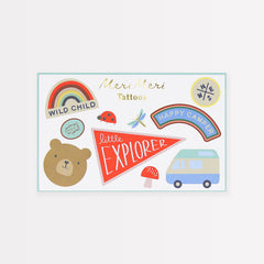 Camping Adventure Tattoos x2 Sheets - Pretty Day