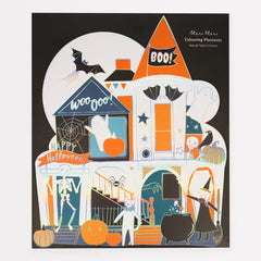 Shaped Halloween Coloring Placemats (x 8) - Pretty Day