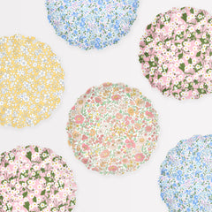 Meri Meri x Liberty Mixed Set Reusable Small Plates 4pk. - Pretty Day