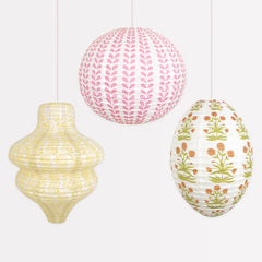 Meri Meri x Molly Mahon Hanging Paper Lanterns - Pretty Day