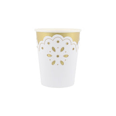 White Lace Party Cups 6pk. - Pretty Day
