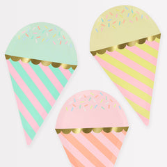 Ice Cream With Sprinkles Plates 8pk. - Pretty Day