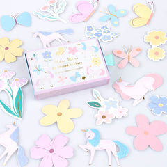 Unicorn Shaped Stickers 25pk. - Pretty Day
