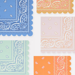 Western Bandana Napkins Large 16pk. - Pretty Day