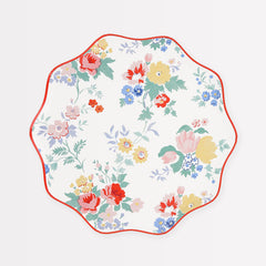 Vintage Floral Side Plates 8pk. - Pretty Day