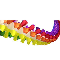 Rainbow Spider Fringe Tissue Paper Garland