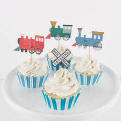 Meri Meri Train Theme Cupcake Kit - Pretty Day