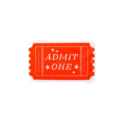 Carnival Ticket Shaped Napkin - Pretty Day